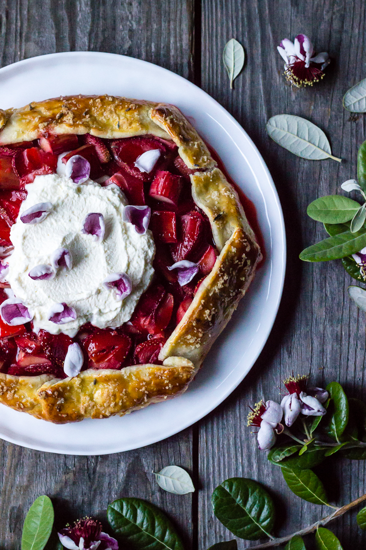 strawberry-rhubarb-galette