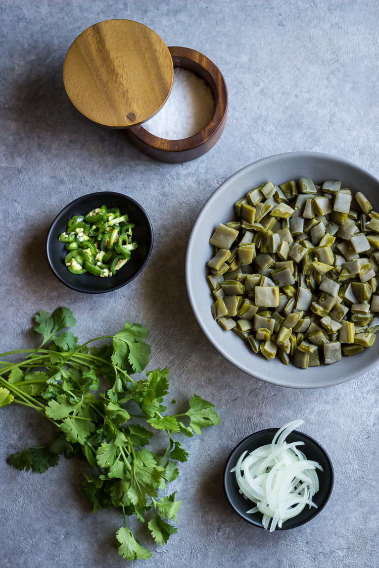 nopales and roasted corn tacos