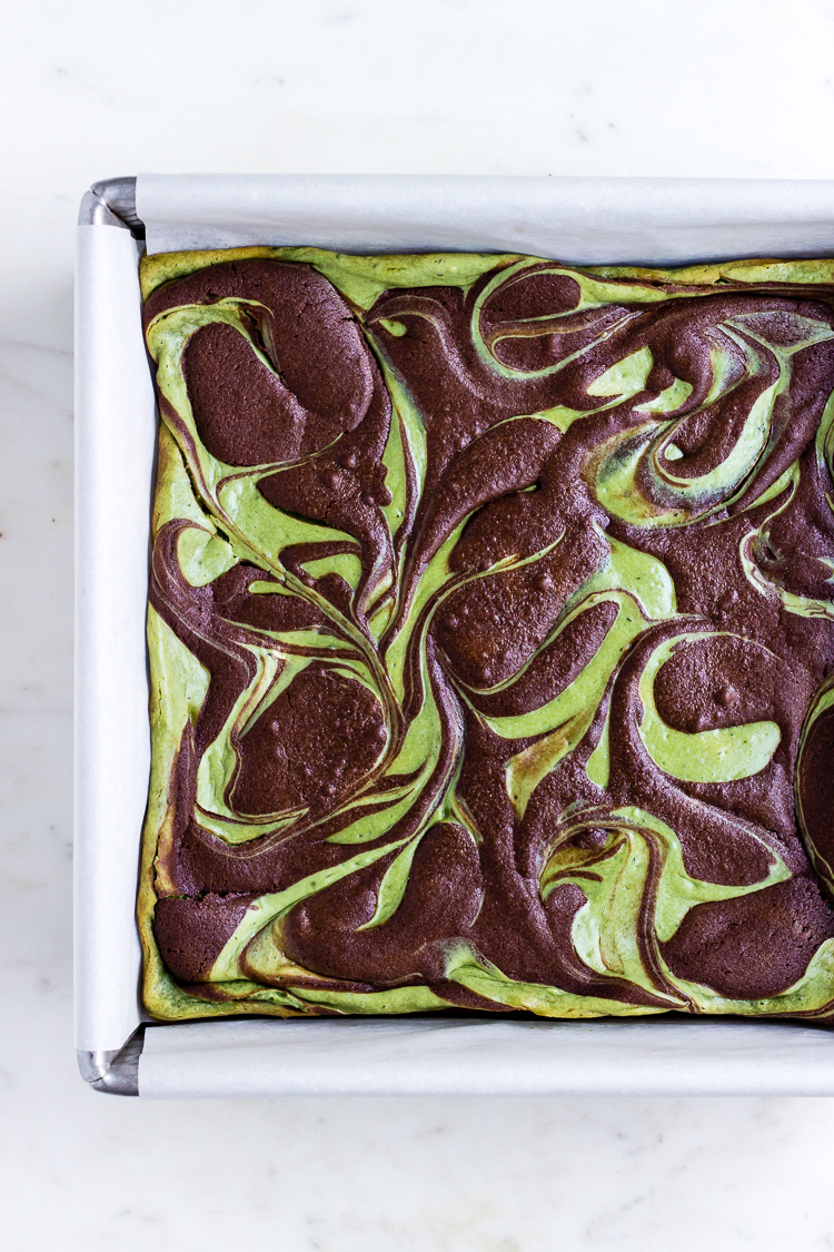 matcha cheesecake brownies