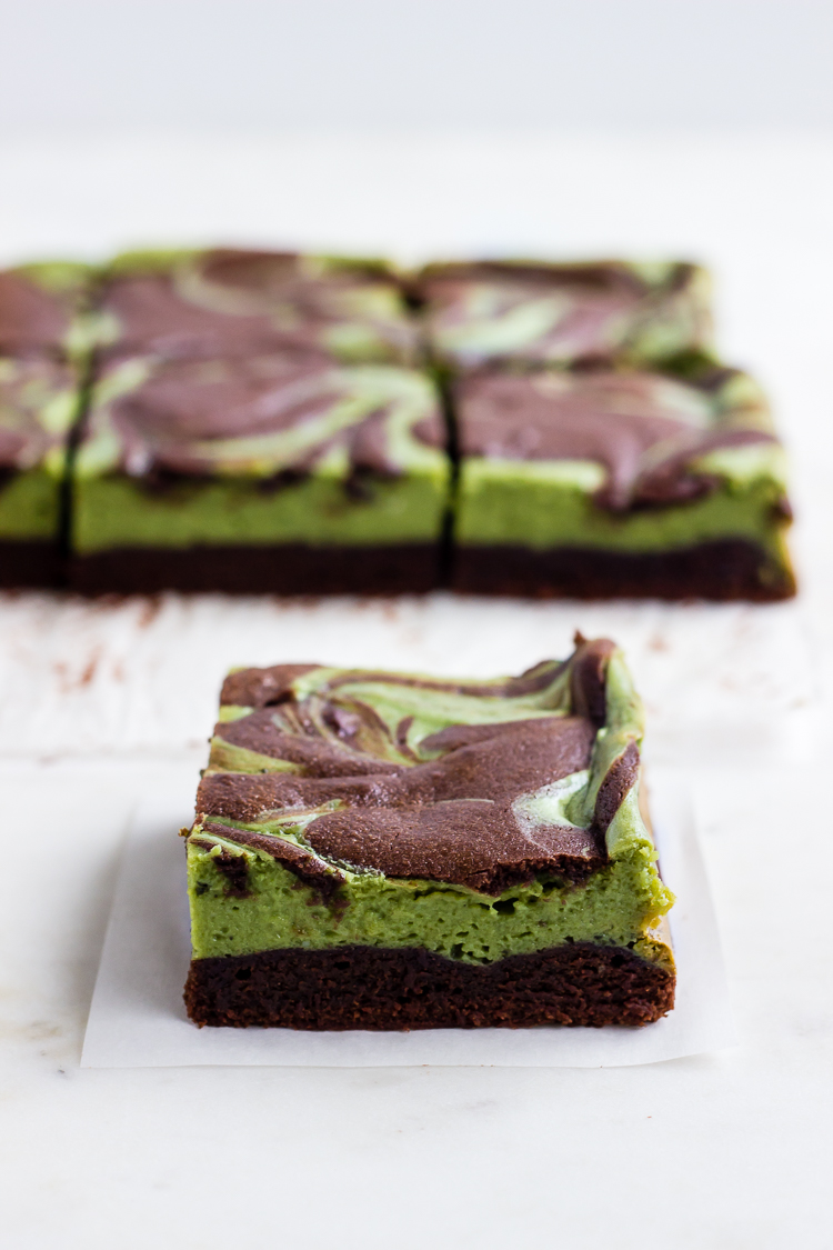 matcha cheesecake brownies