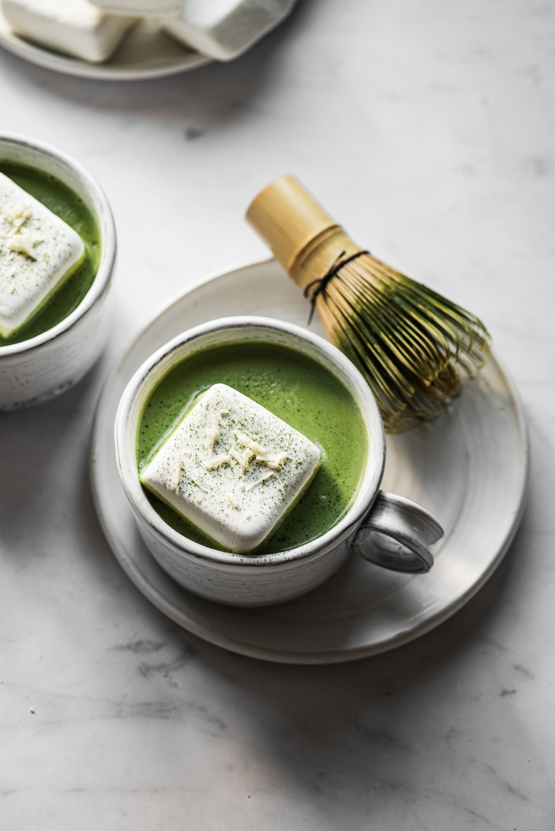 Creamy and earthy with just the right amount of sweetness, matcha white hot chocolate just may become your favorite thing to fill your mug with.