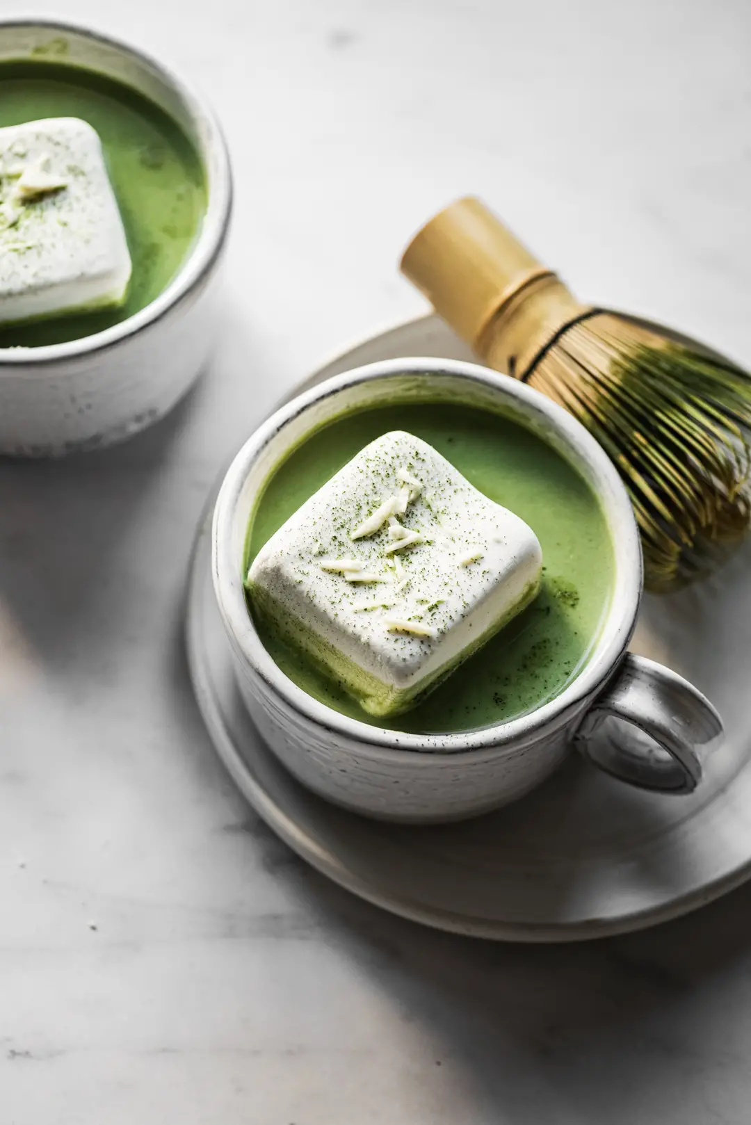 Creamy and earthy with just the right amount of sweetness, matcha white hot chocolate just may become your favorite thing to fill your mug with.