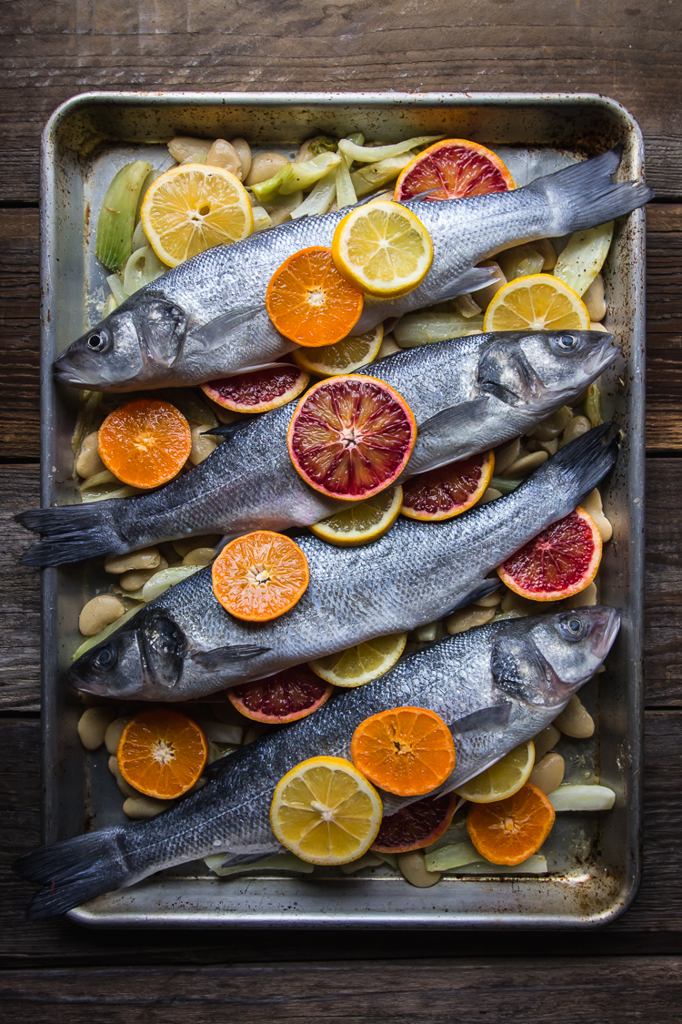 citrus fennel whole roasted fish