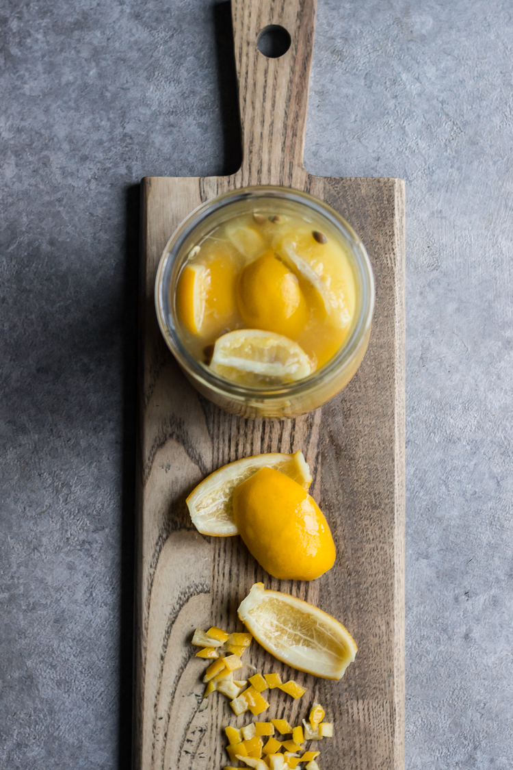 oven roasted preserved lemon chickpeas