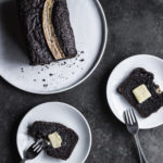 black sesame chocolate banana bread