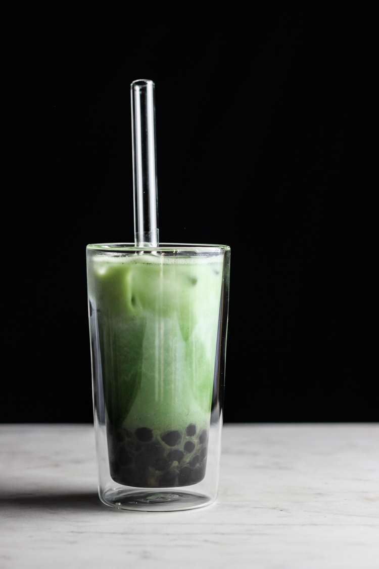 Matcha Boba Tea - Proportional Plate