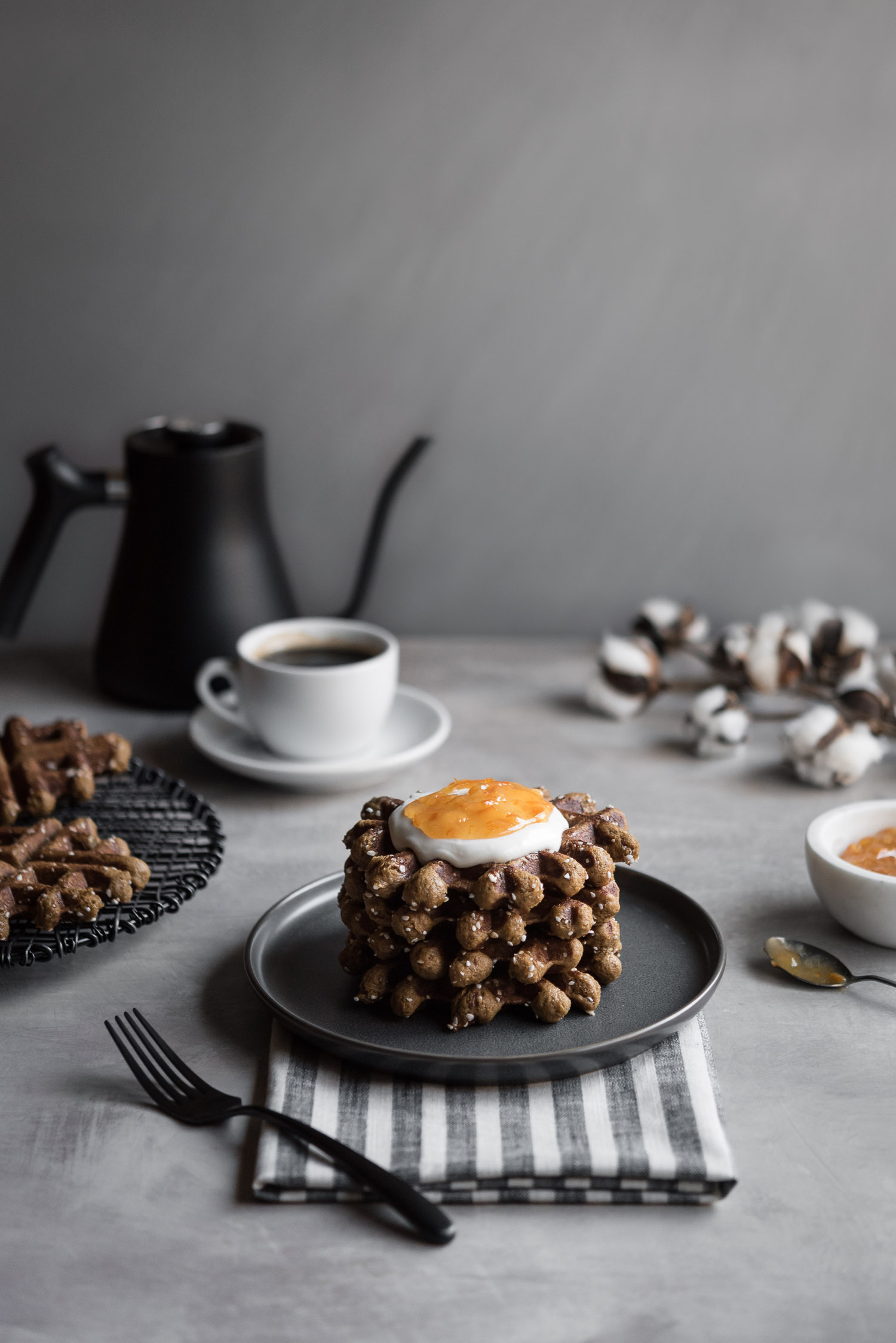 gingerbread belgian liege waffles