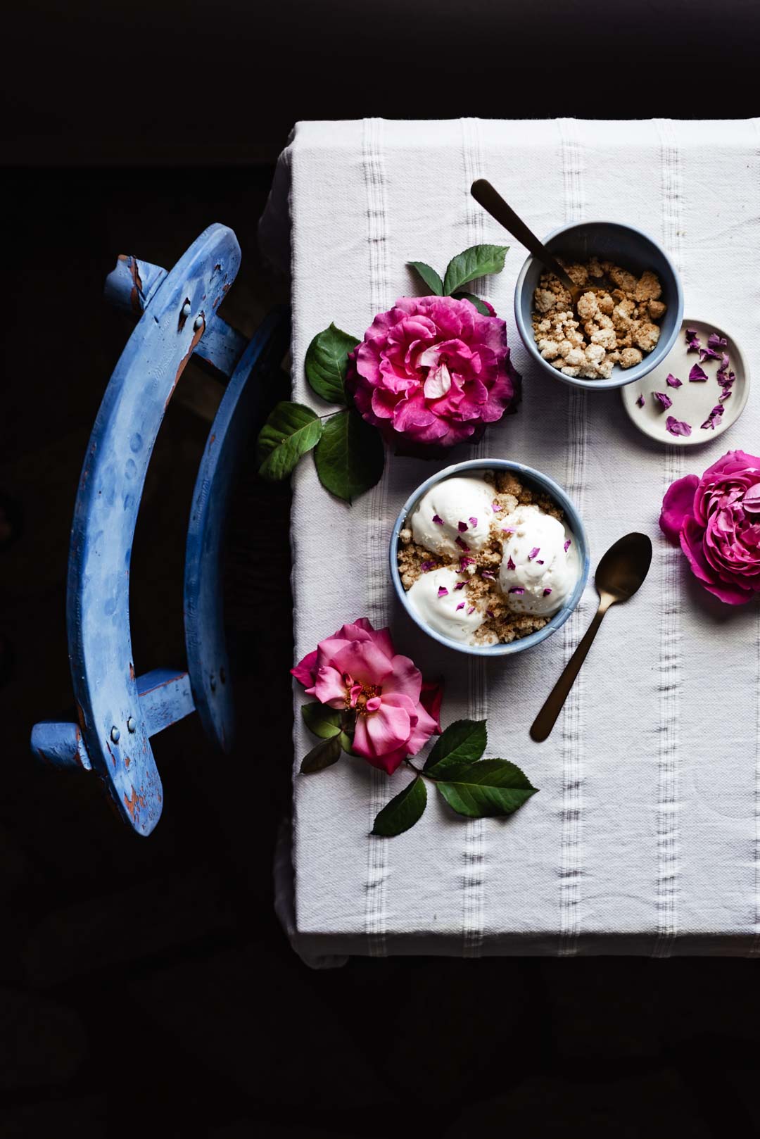 NO-CHURN ROSEWATER MASTIHA ICE CREAM