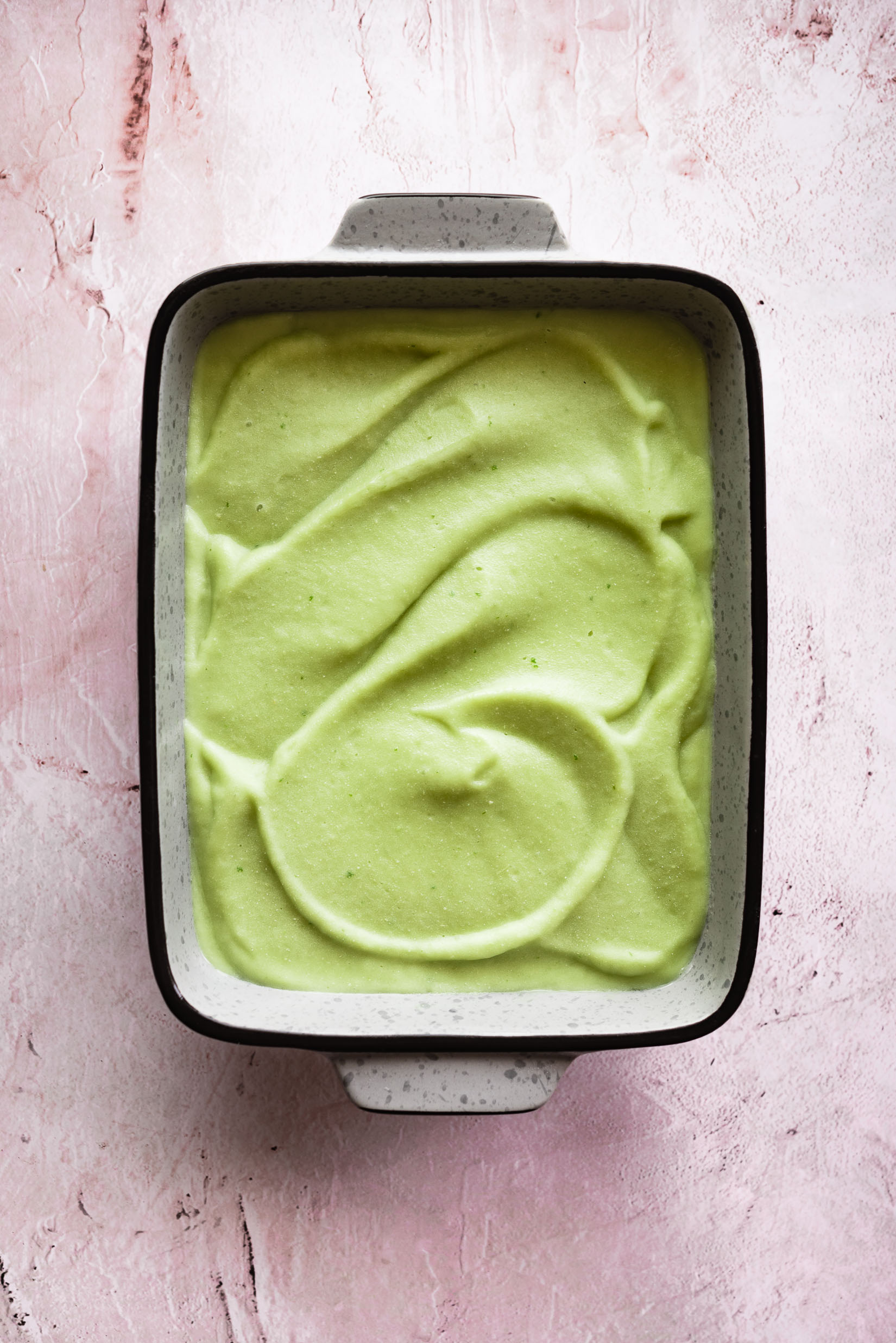 avocado + melon + lime sherbet