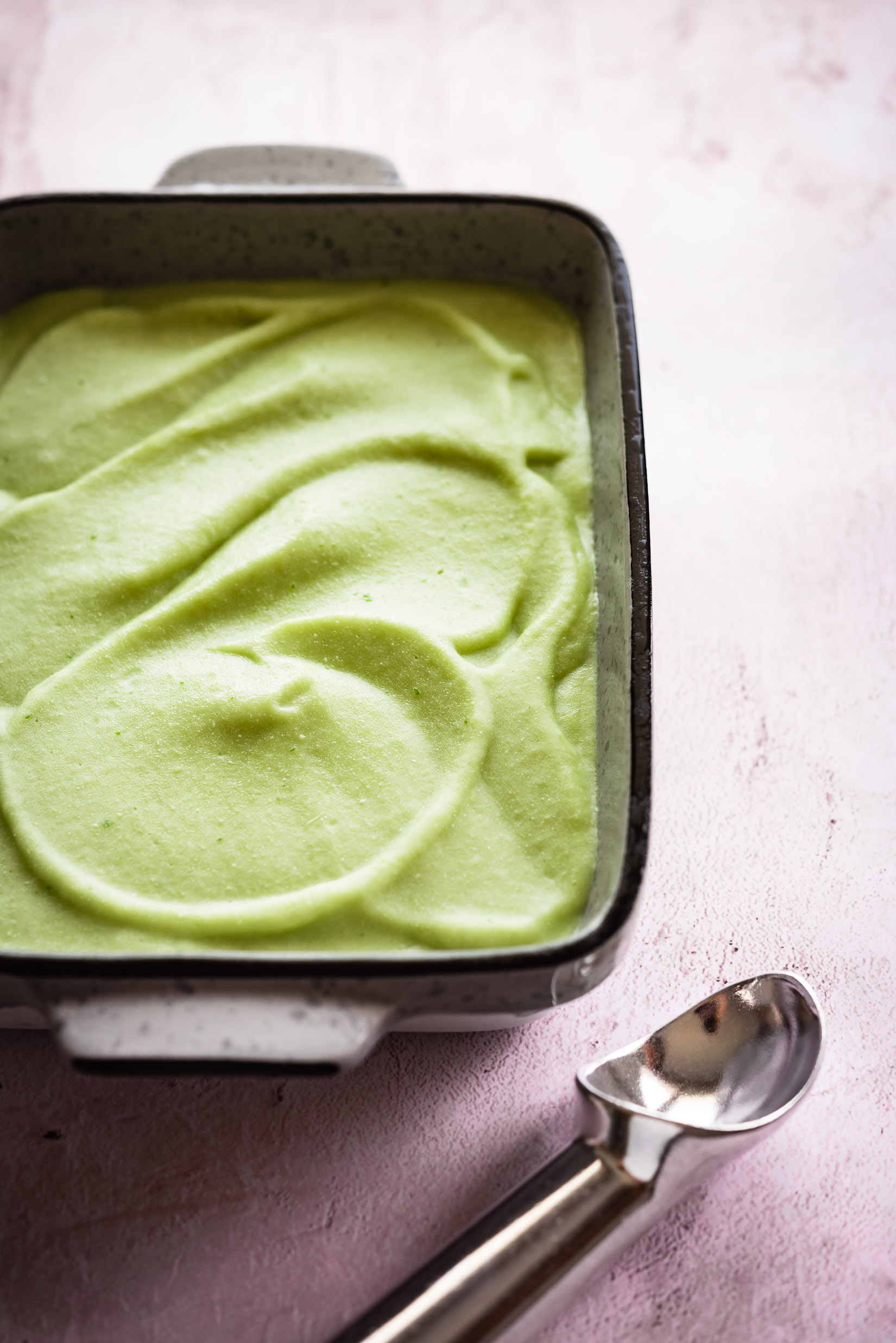 avocado + melon + lime sherbet