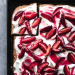 ROASTED PLUM SHEET PAN SHORTCAKE