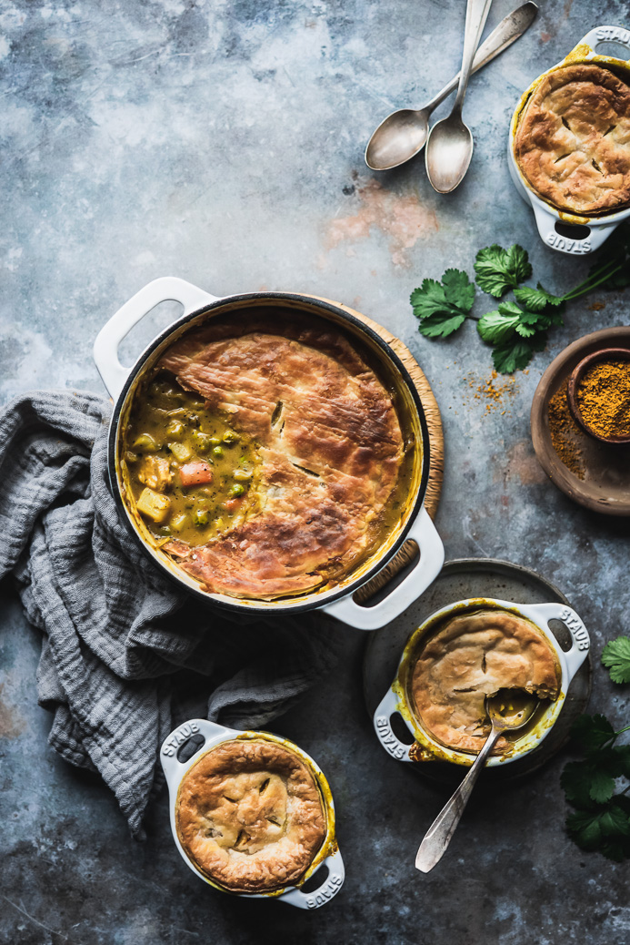 hawaij spiced chicken pot pie