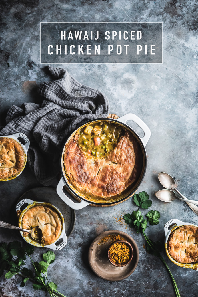 hawaij spiced chicken pot pie