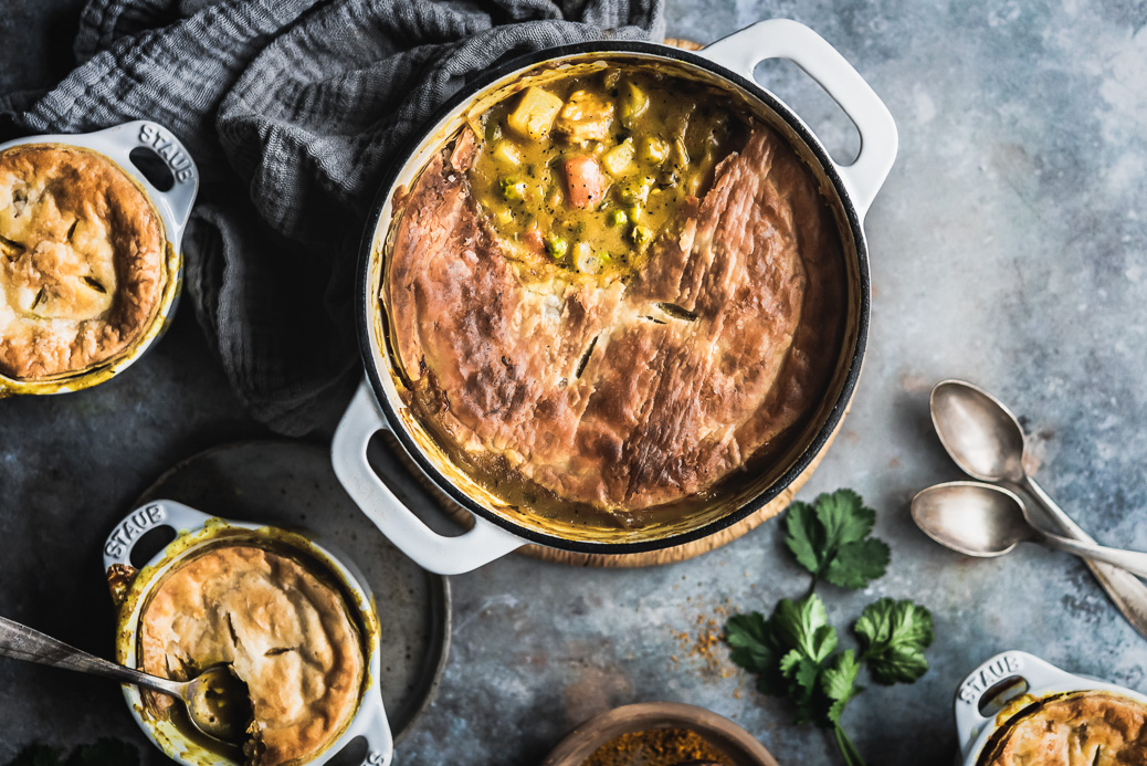 hawaij spiced chicken pot pie