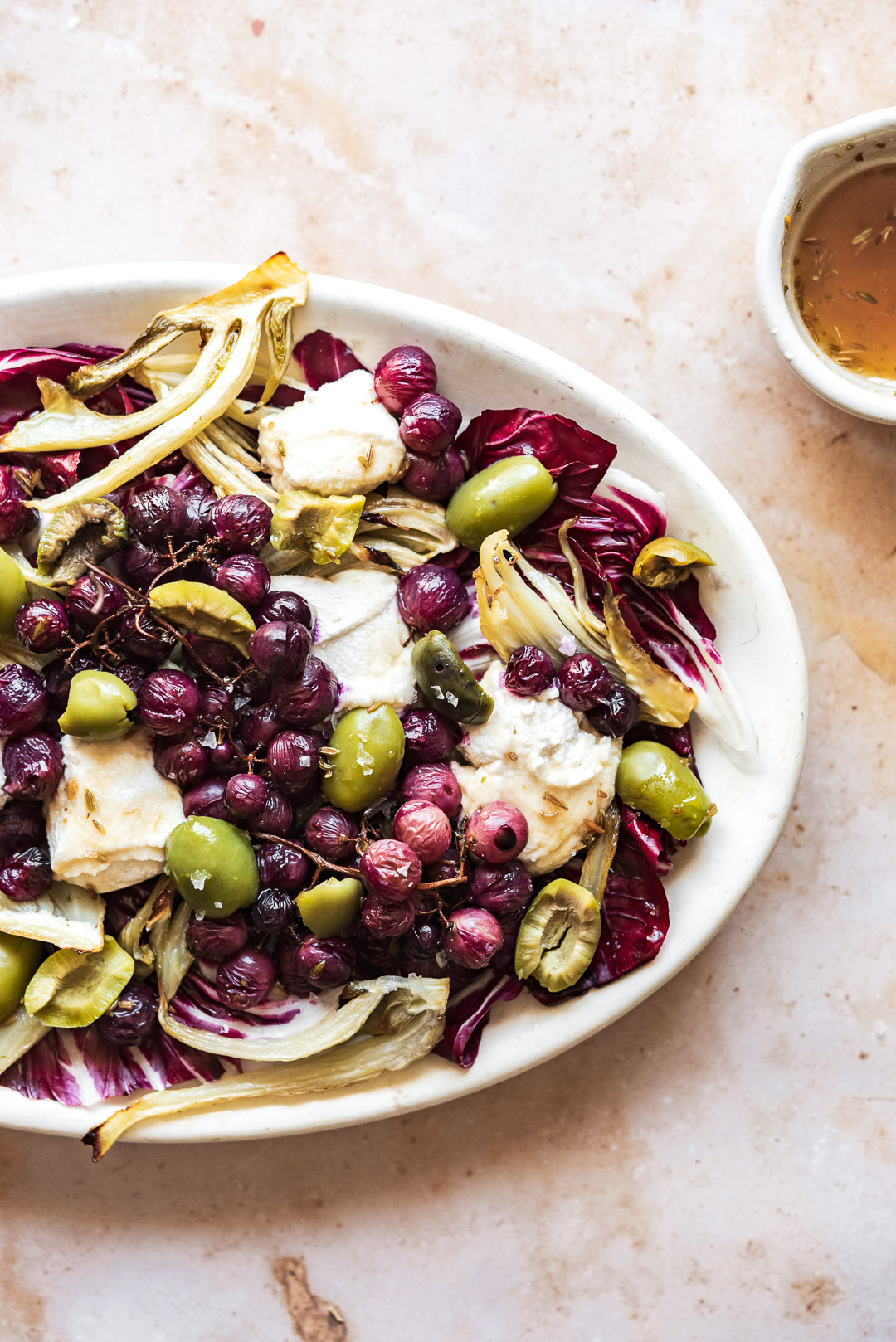 roasted grape, fennel & radicchio salad | ful-filled.com