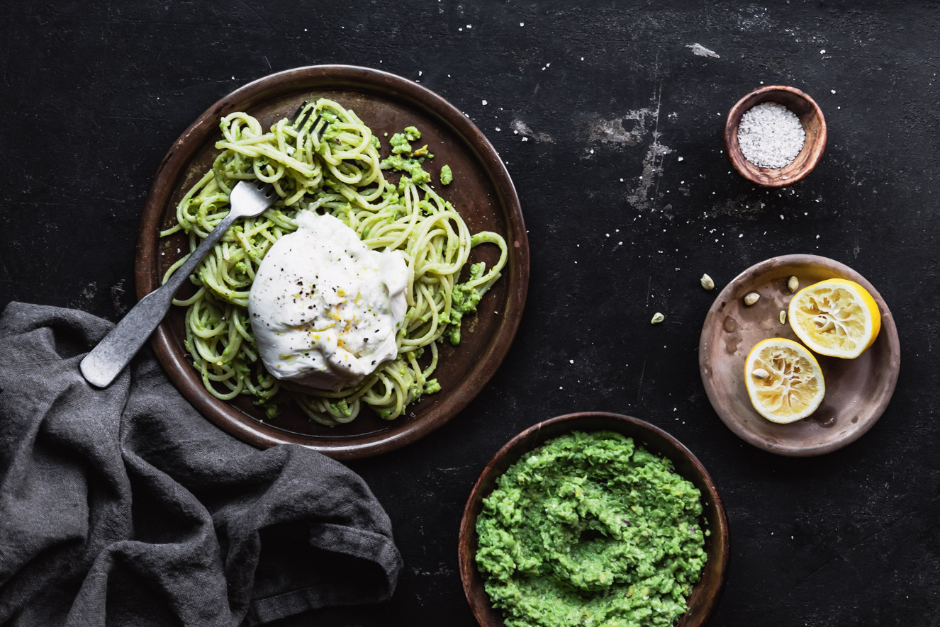 PEA & PISTACHIO PESTO PASTA