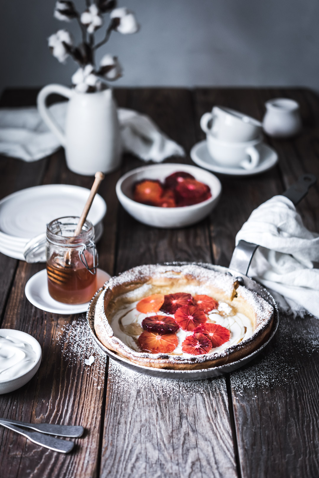 BLOOD ORANGE BUTTERMILK DUTCH BABY