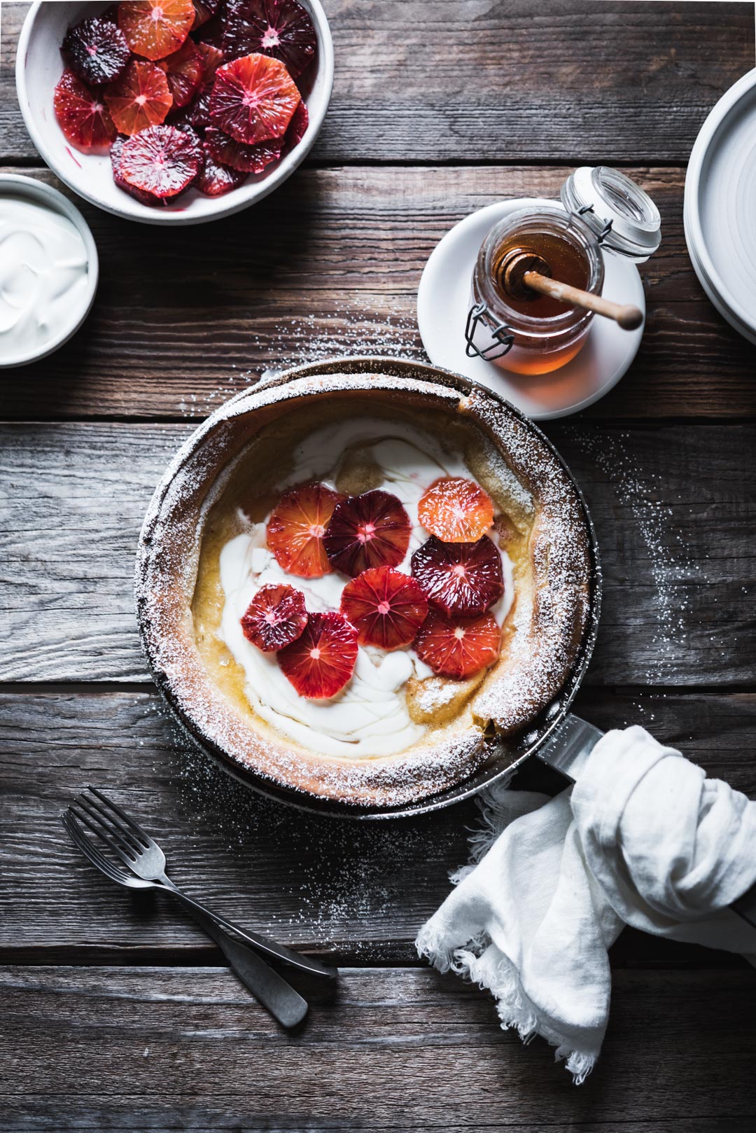 BLOOD ORANGE BUTTERMILK DUTCH BABY