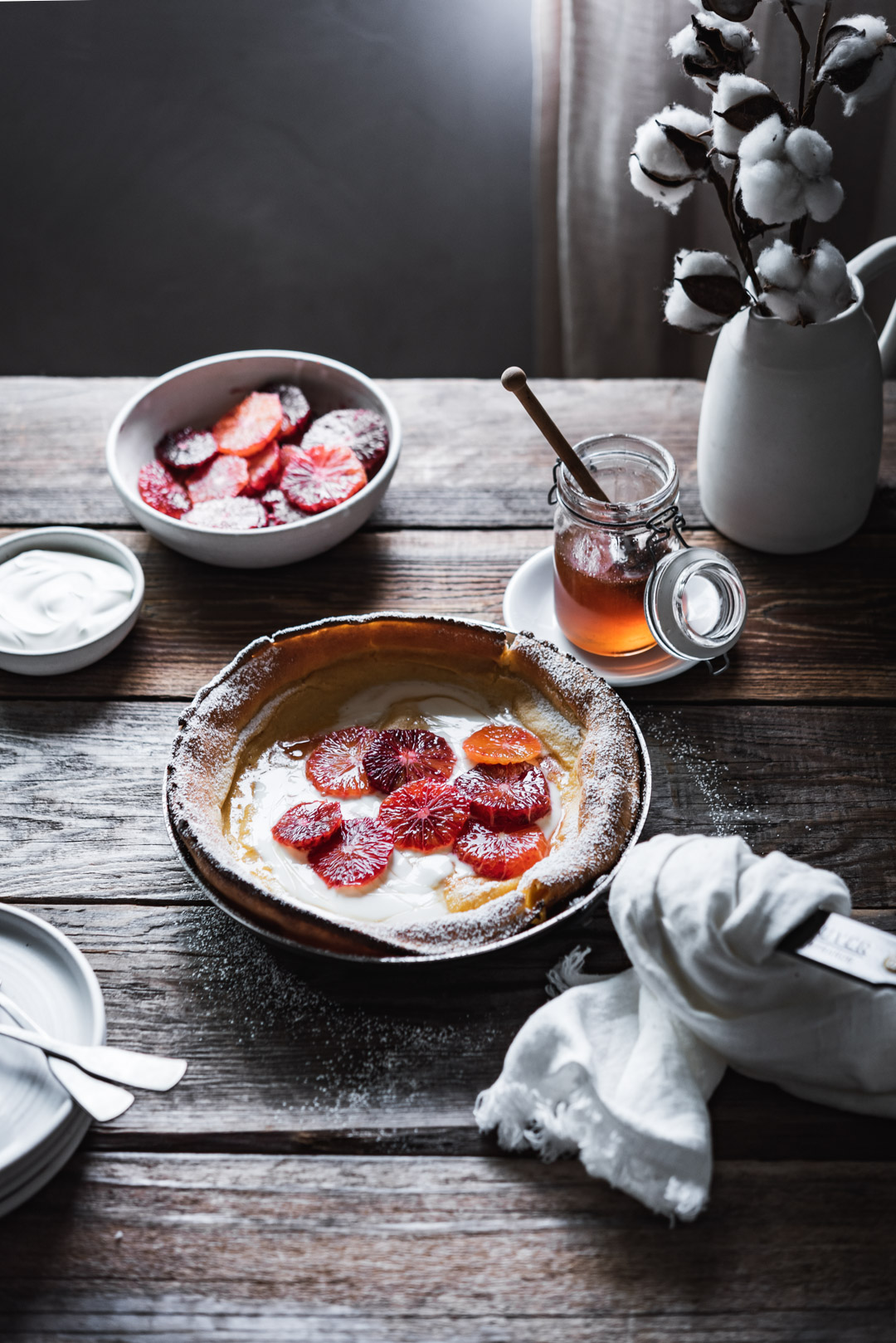 BLOOD ORANGE BUTTERMILK DUTCH BABY