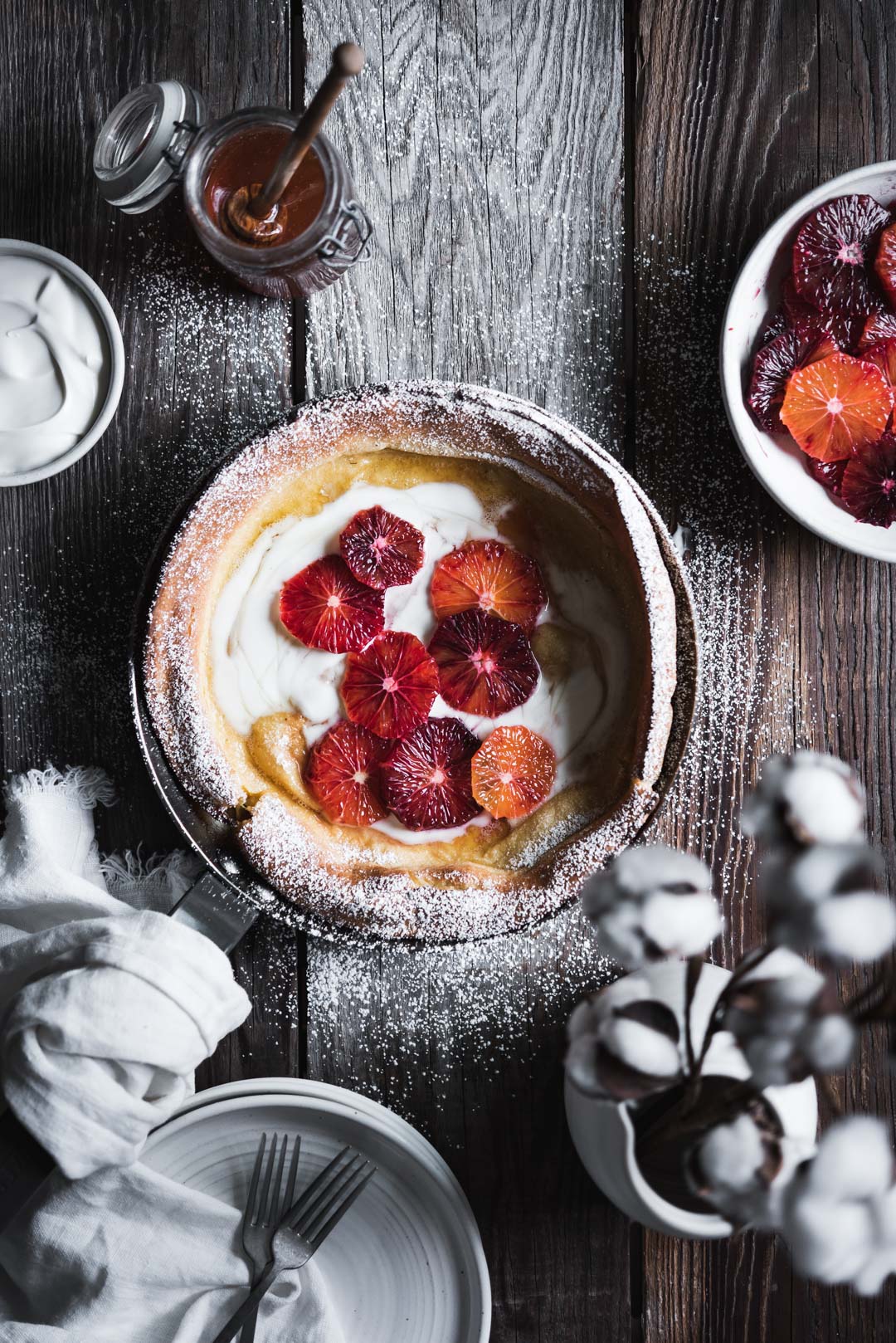 BLOOD ORANGE BUTTERMILK DUTCH BABY