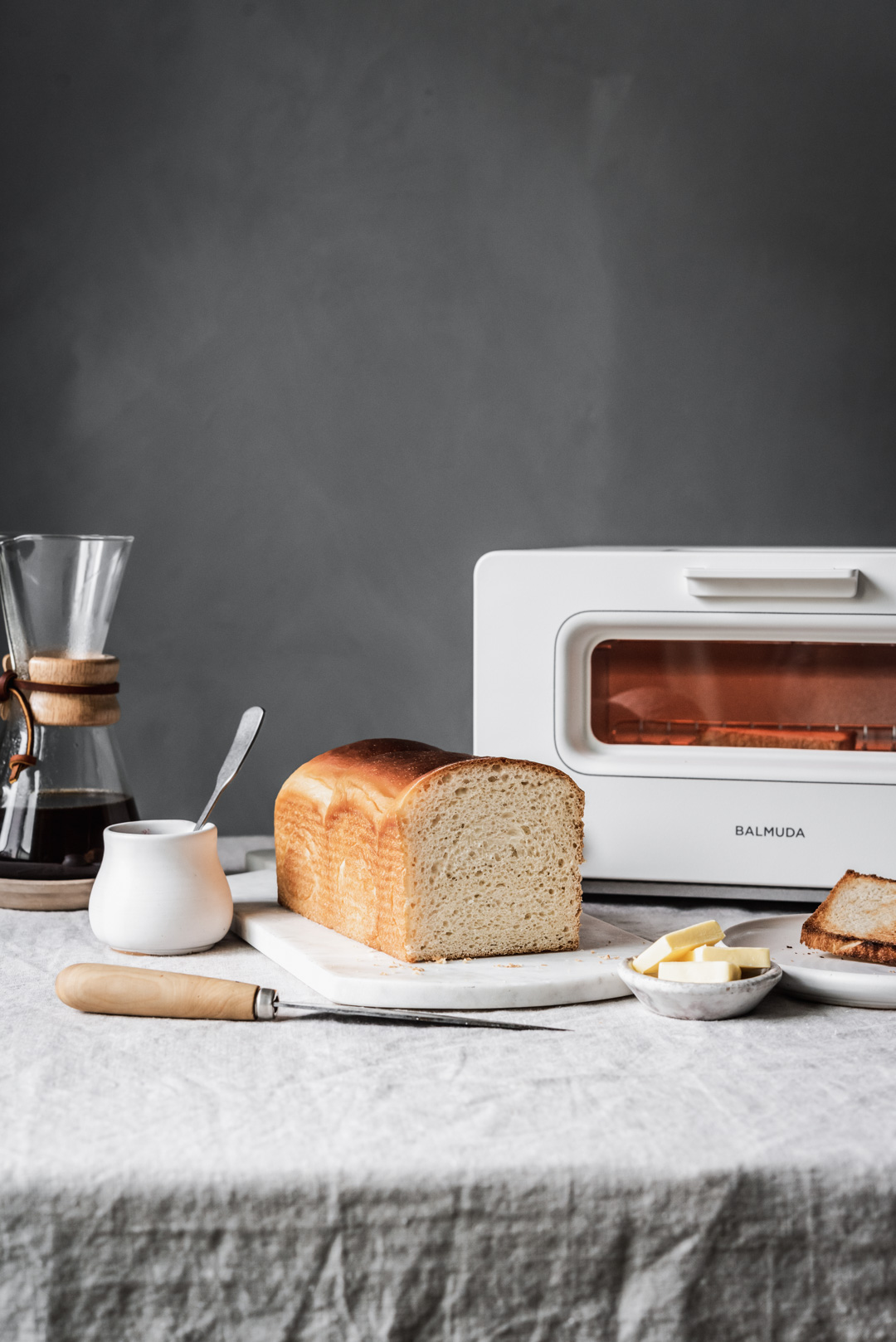 BALMUDA The Toaster & Sourdough Japanese Milk Bread