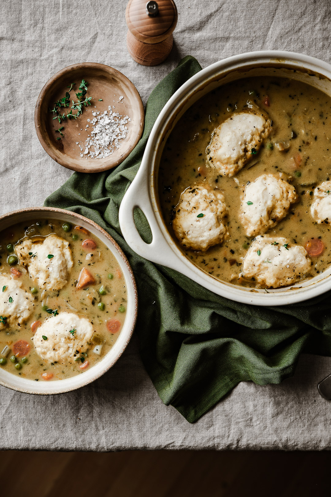 CREAMY VEGETABLE DUMPLING SOUP