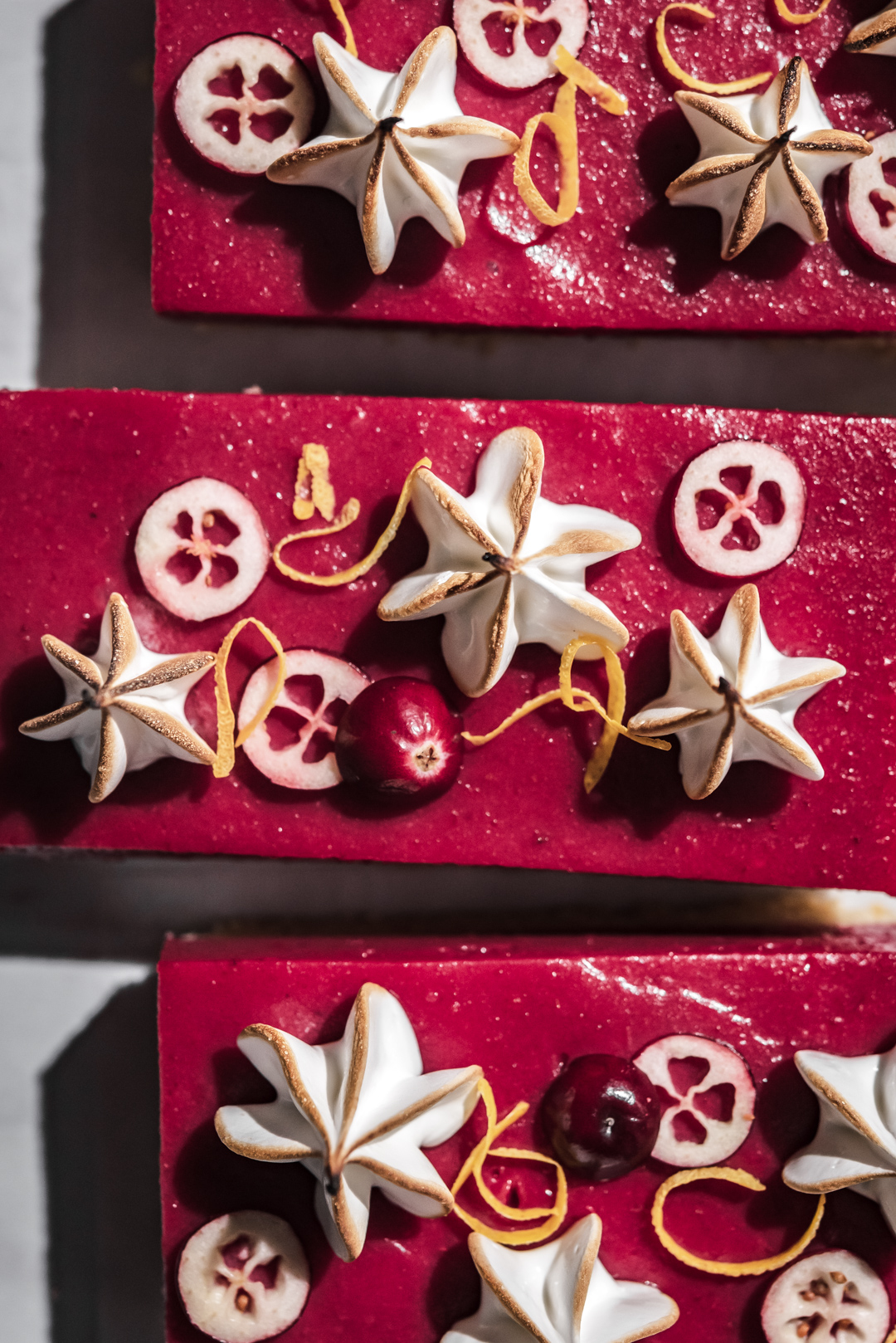 perfect cranberry bar garnish