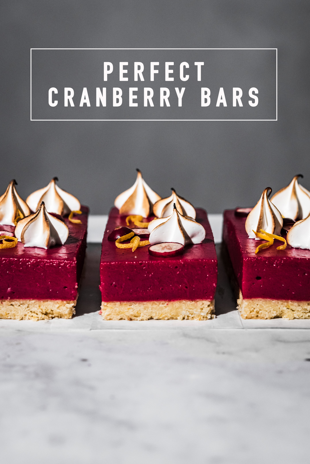 If you are a lemon bar fan, then you will love this cranberry version! These perfect cranberry bars are a simply beautiful addition to your holiday baking!
