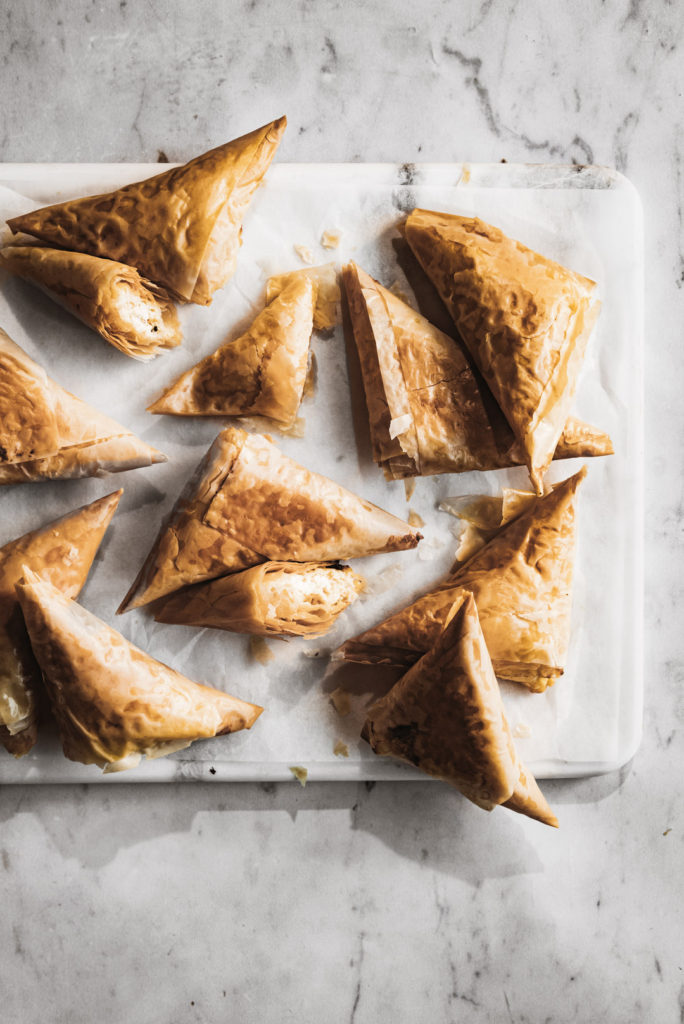 EASY GREEK CHEESE TRIANGLES