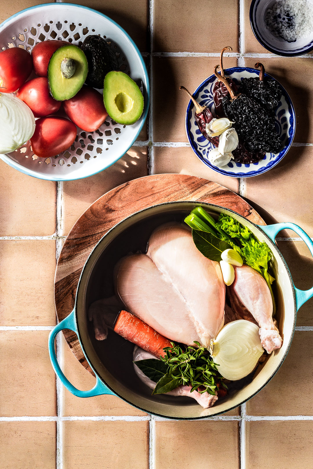 Traditional Mexican Tortilla Soup Ingredients