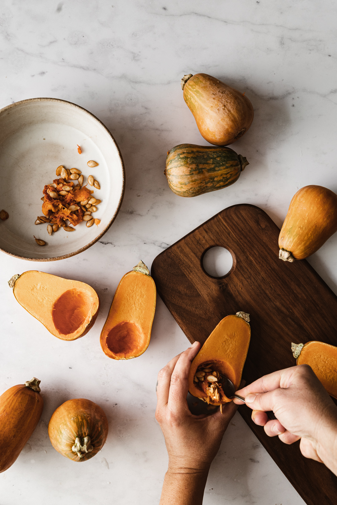 PREPPING SQUASH