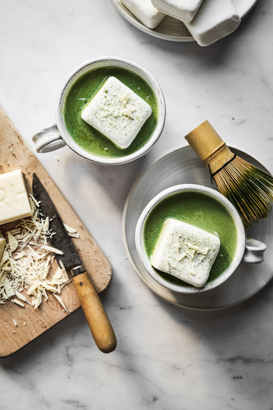 Creamy and earthy with just the right amount of sweetness, matcha white hot chocolate just may become your favorite thing to fill your mug with.